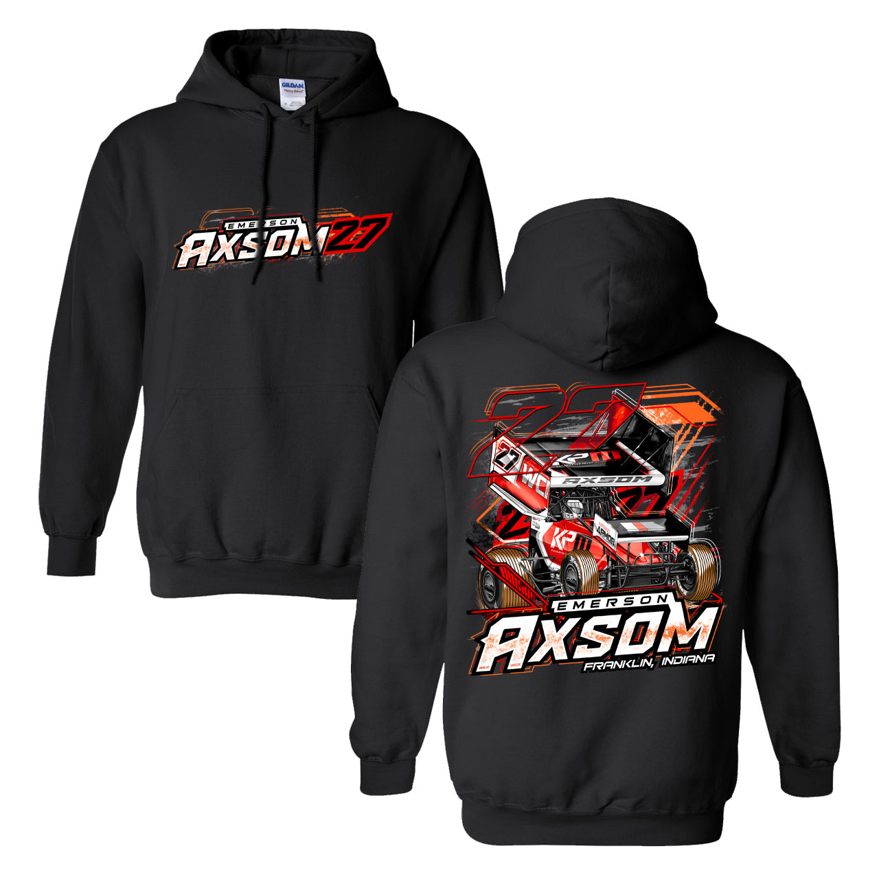 Classic Black Wing Hoodie